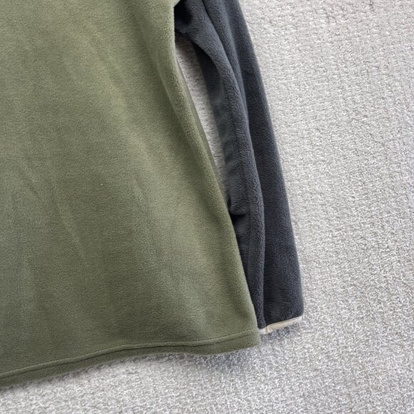 Columbia Jacket Wom M Benton Spring Half Snap Fleece Pullover Green / Gray Camp - Picture 13 of 15